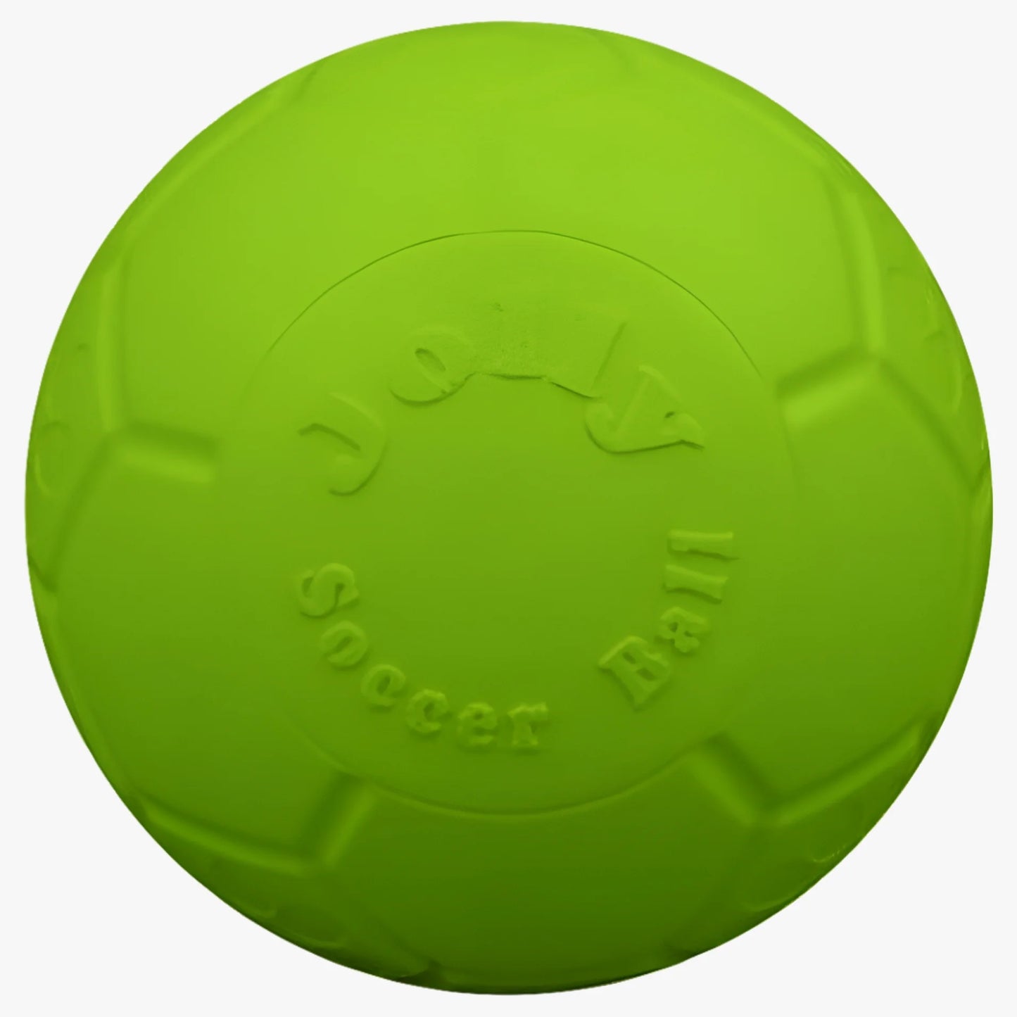 Soccer Ball Green 8 Inch Apple Scented Rubber Chew Toy for Dogs