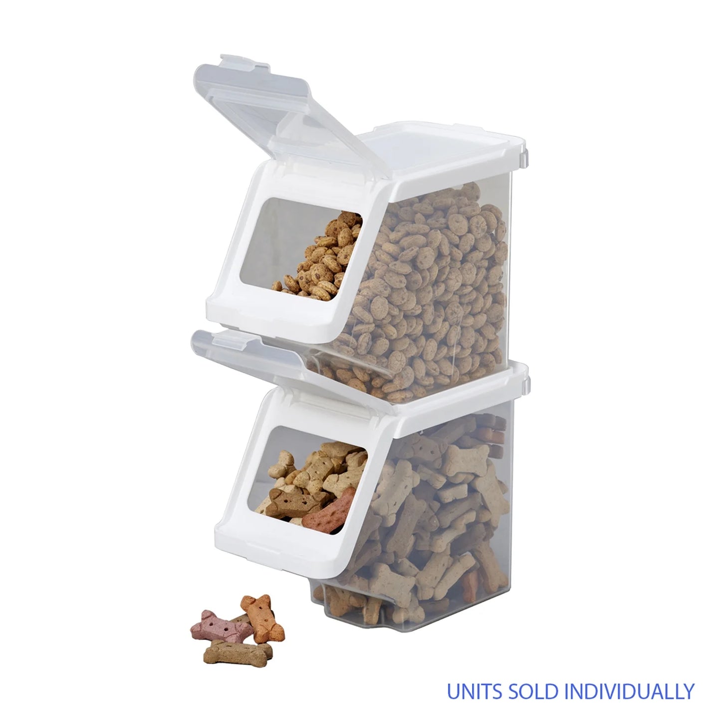 Stackable Treat Bin for Dogs, Cats, and All Pets