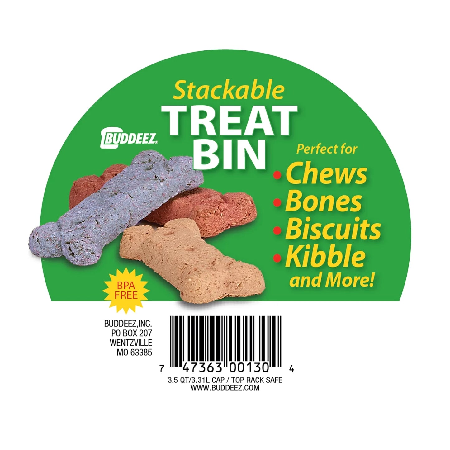 Stackable Treat Bin for Dogs, Cats, and All Pets
