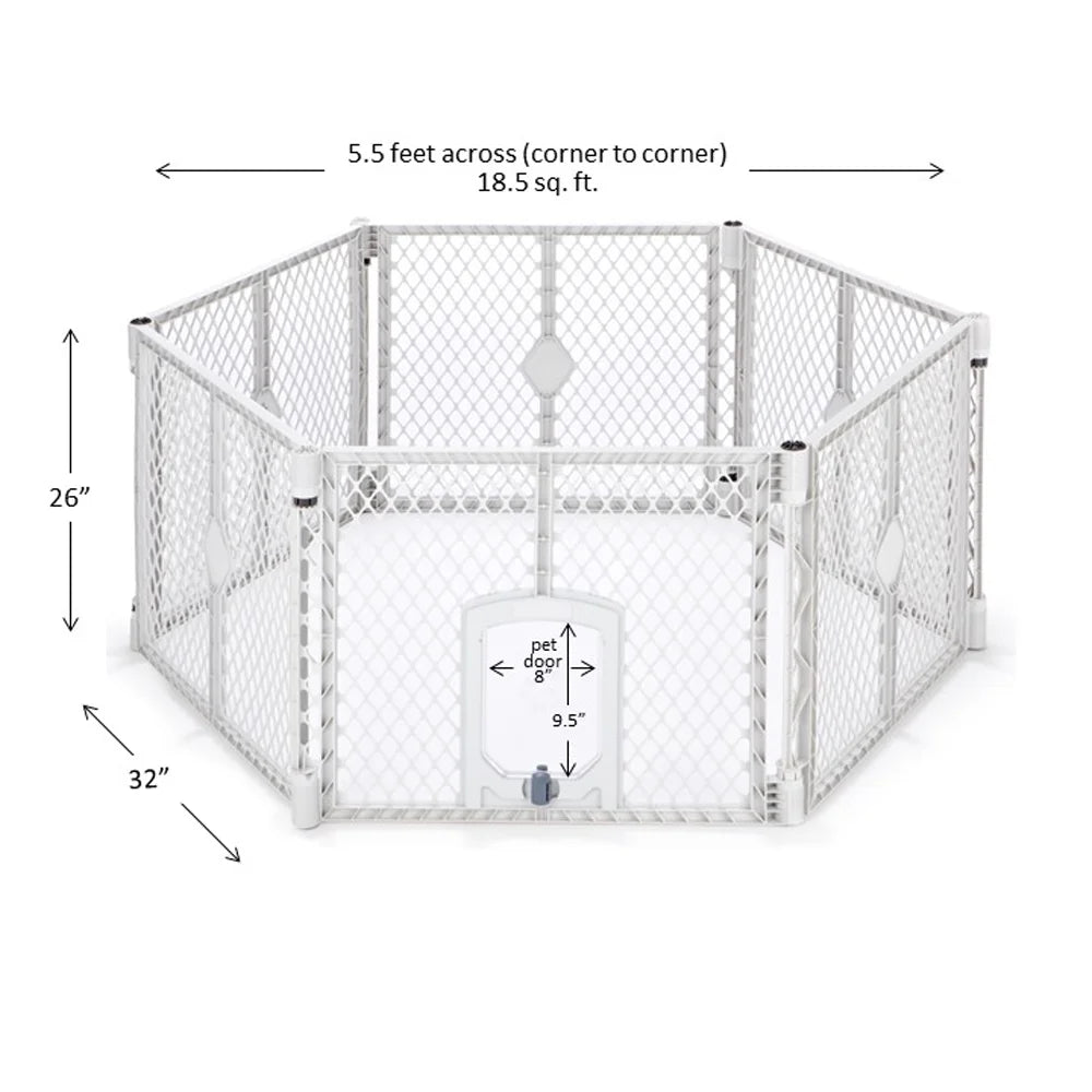 North States Petyard Passage Yard for Pets, Gray Plastic