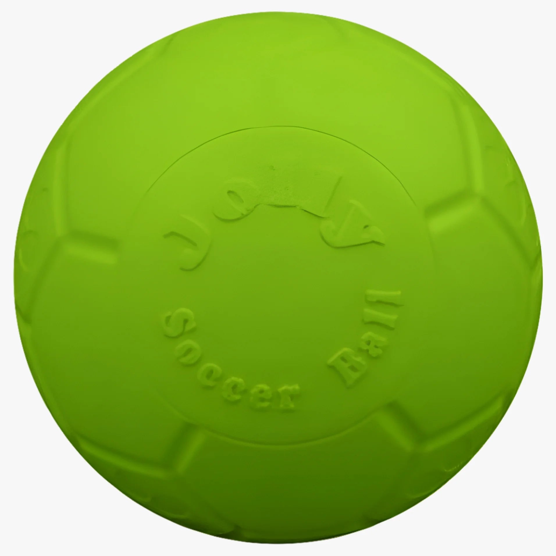 Soccer Ball Green 8 Inch Apple Scented Rubber Chew Toy for Dogs