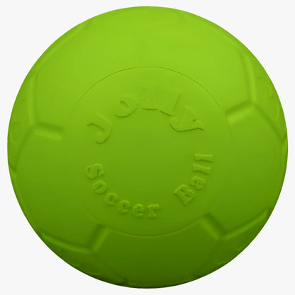 Soccer Ball Green 8 Inch Apple Scented Rubber Chew Toy for Dogs