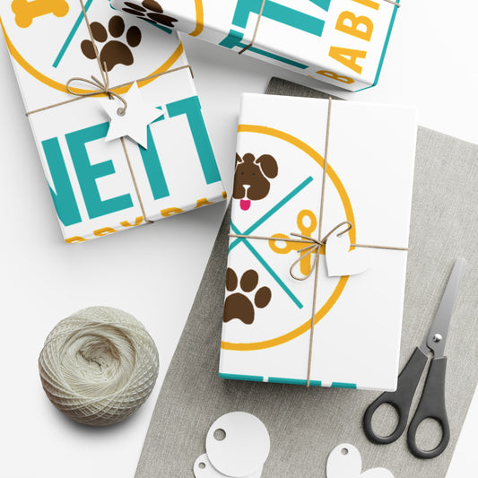 Pet-Themed Gift Wrap Paper for Dog Lovers, Holiday Gift Wrap, Eco-Friendly Wrapping, Animal Prints, Customized Gift Wrap