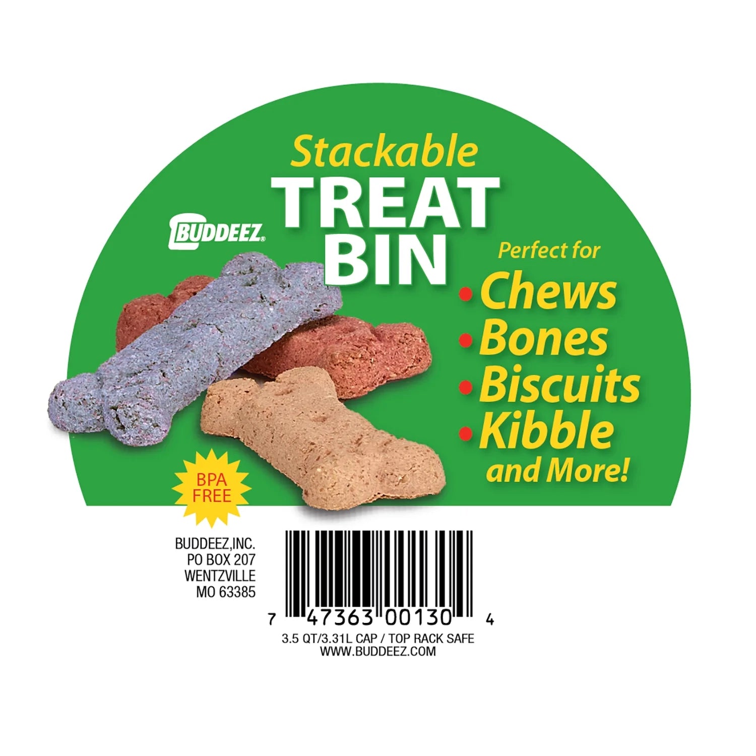 Stackable Treat Bin for Dogs, Cats, and All Pets