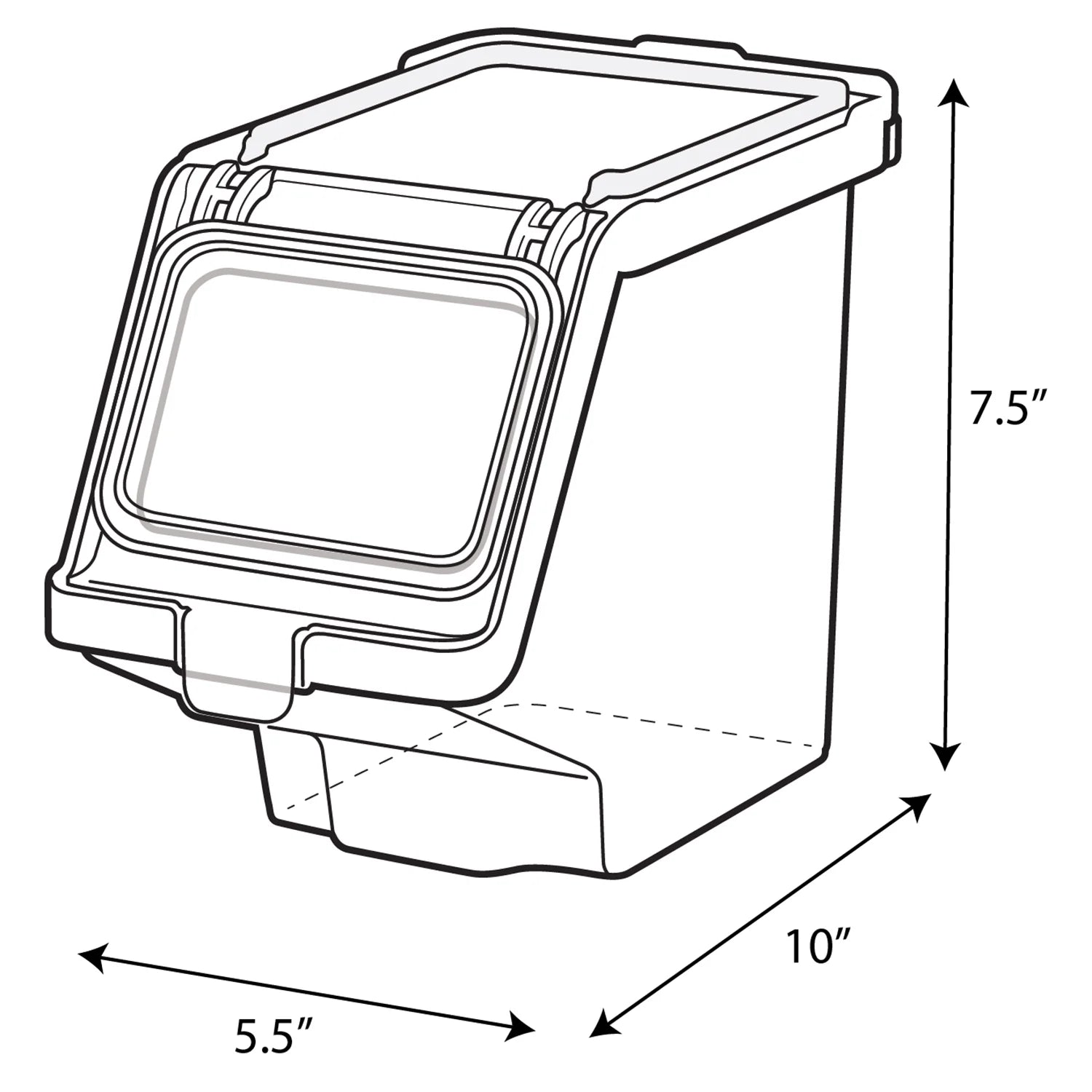 Stackable Treat Bin for Dogs, Cats, and All Pets